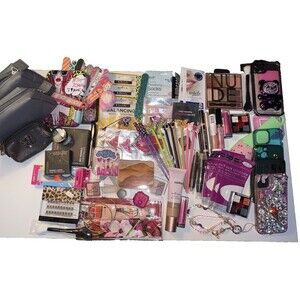 NEW 4 lb Assorted Makeup/Accessory Bag Nails, Lashes, Gloss, Shadow, IPhoneCases
